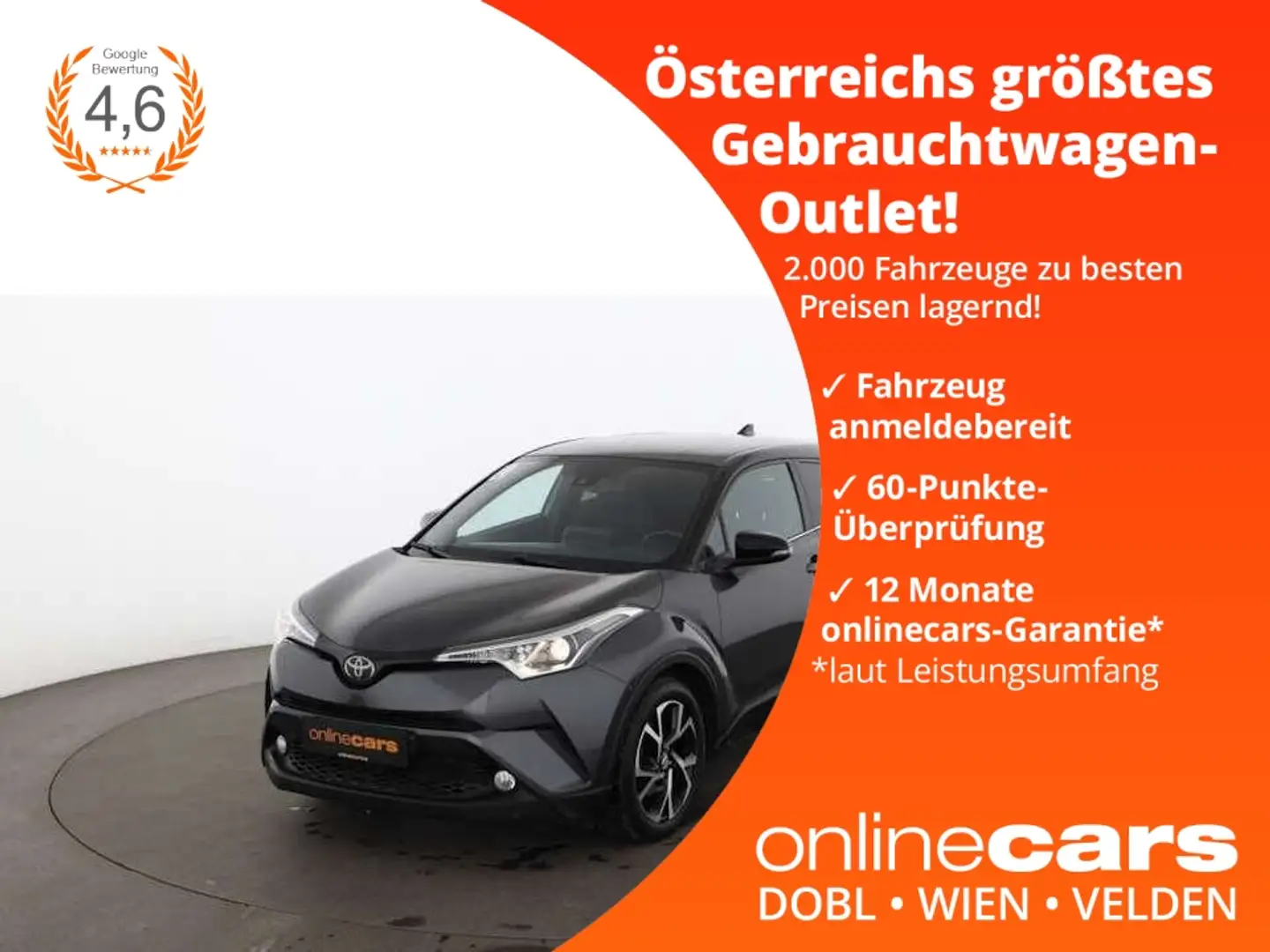 Toyota C-HR 1.2 Turbo R-CAM ASSIST SITZHZG TEMP KLIMA Negro - 1