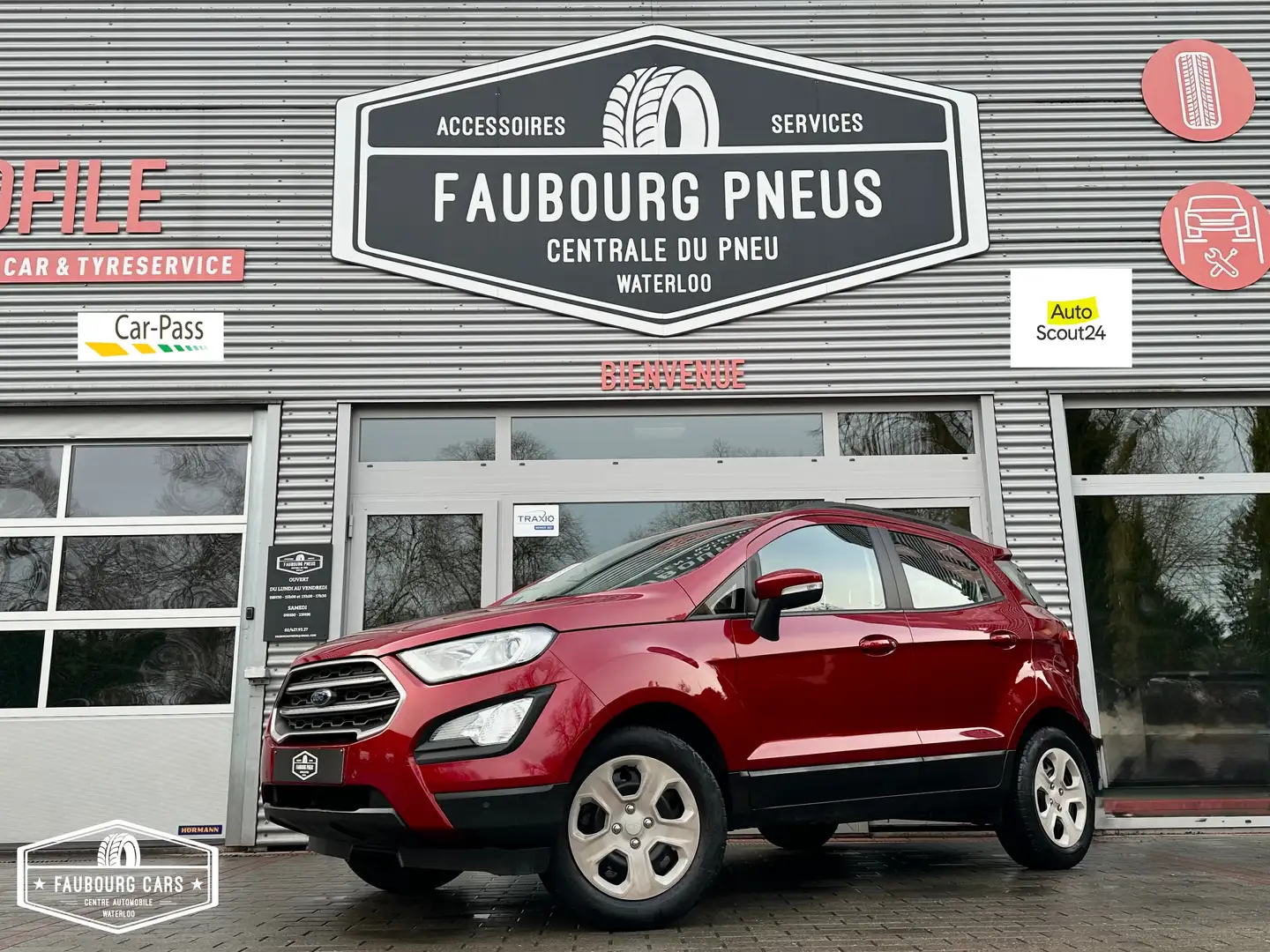 Ford EcoSport *1.0*1-PROPRIETAIRE/1-OWNER*NAVI*SIEGES-CHAUFFANT* Rouge - 1