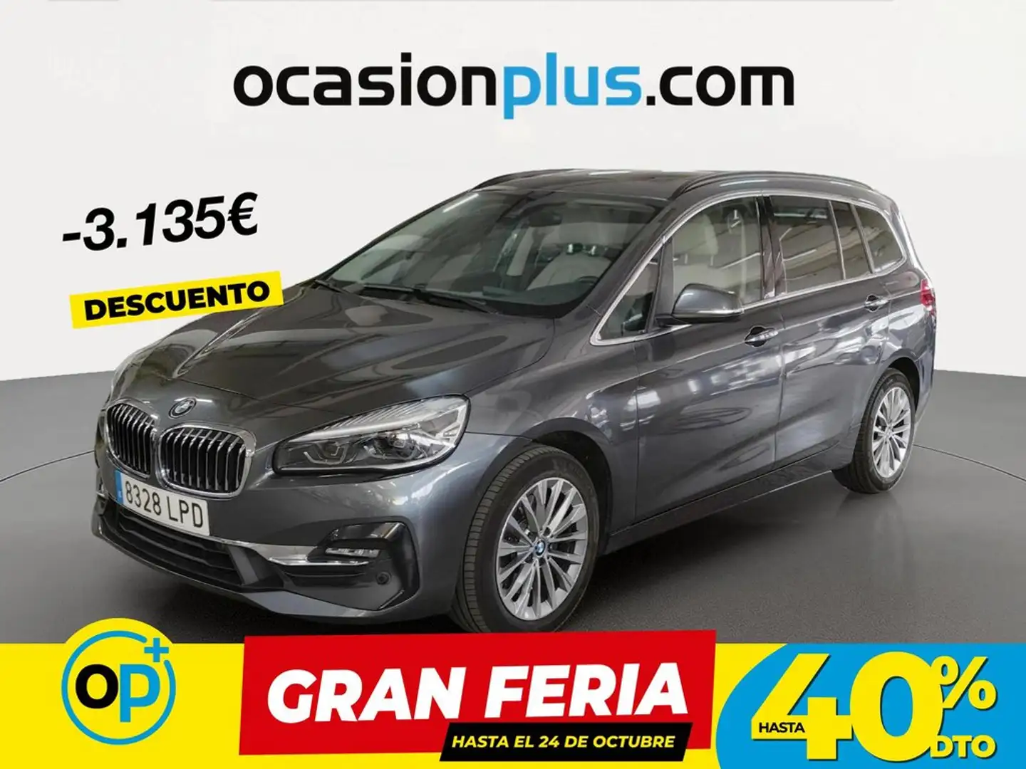 BMW 220 220dA Gran Tourer Gris - 1