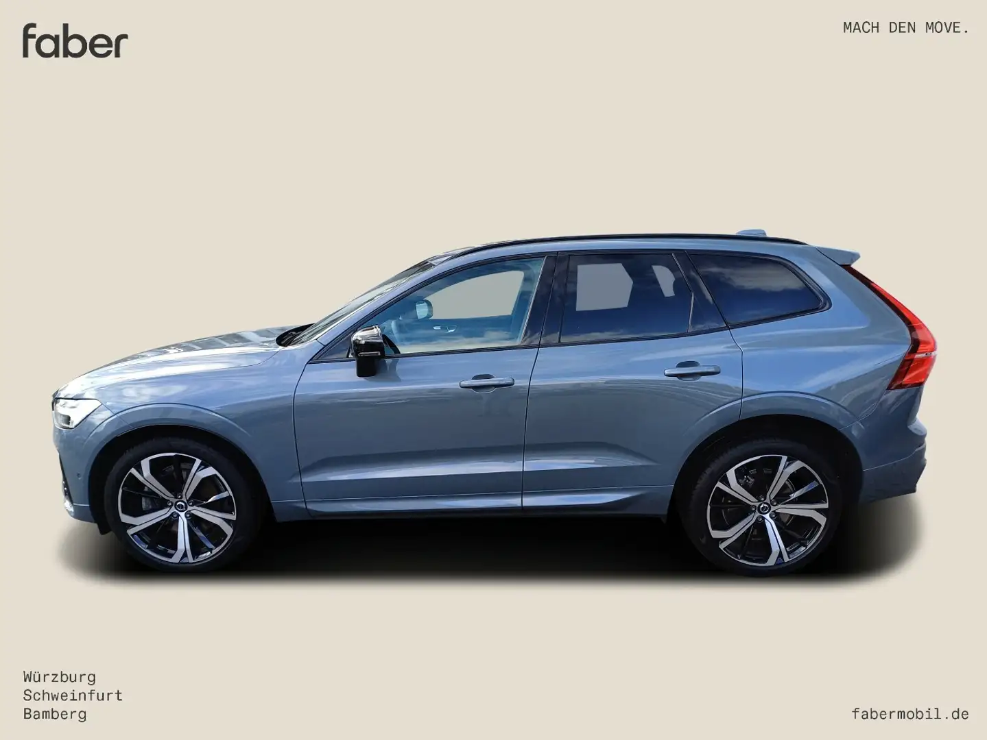 Volvo XC60 B4 Plus Dark AWD Diesel Gris - 1