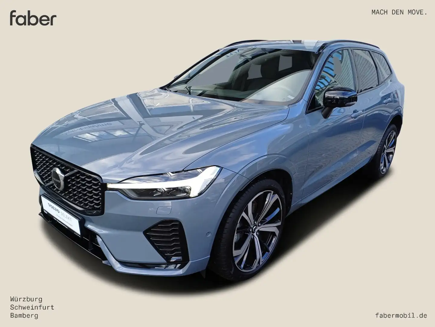 Volvo XC60 B4 Plus Dark AWD Diesel Gris - 2