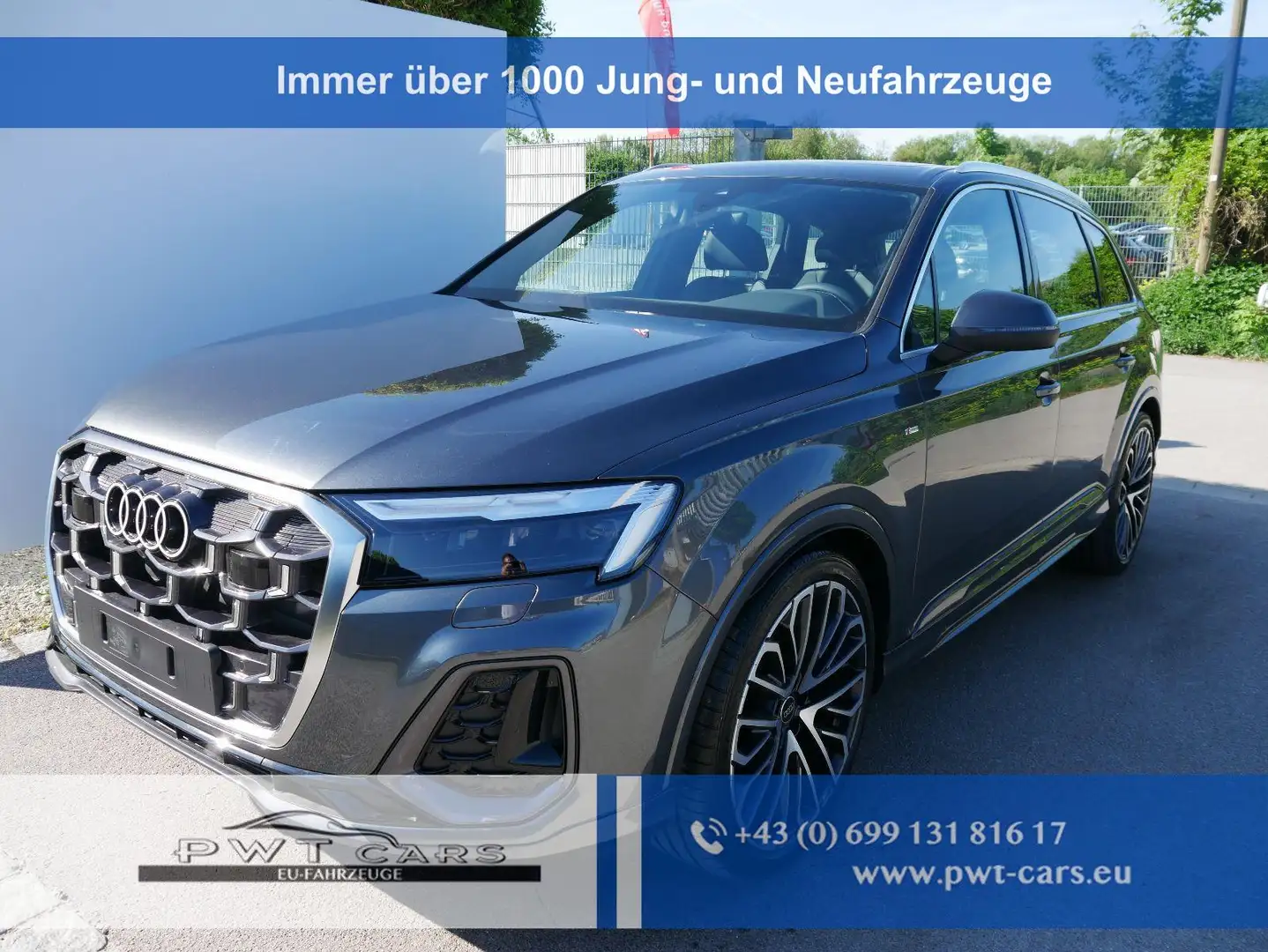 Audi Q7 S line 50 TDI*4X4*7-SITZE*AHK*PANO*22 ZOLL*LED*... Grau - 1
