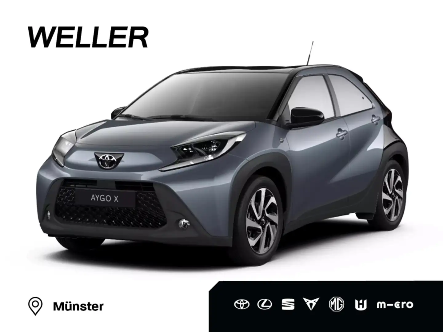Toyota Aygo X Team D *Kamera*CarPlay*Spurhalteass*ACC* Grau - 1