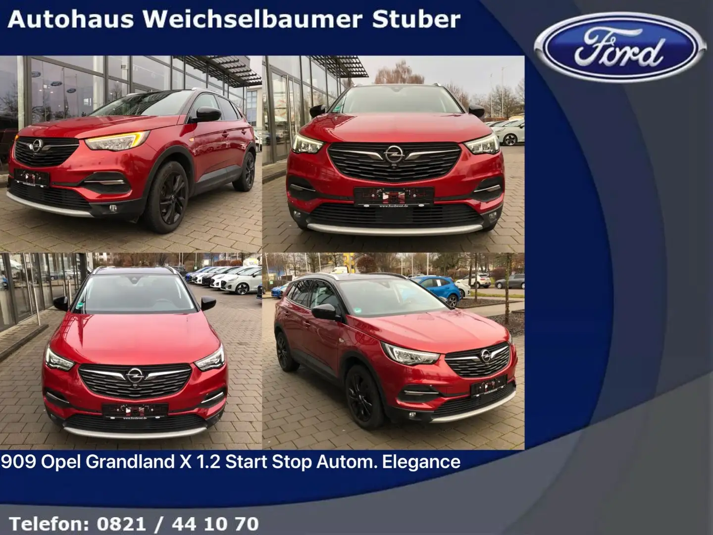 Opel Grandland X 909 Grandland X 1.2 Start Stop Autom. Elegance Rojo - 1