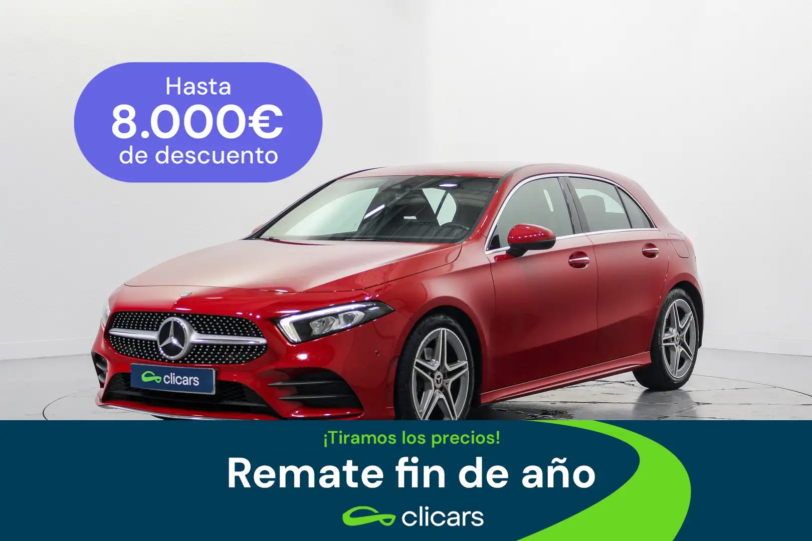 Mercedes-Benz A 180 180d 7G-DCT Rojo - 1