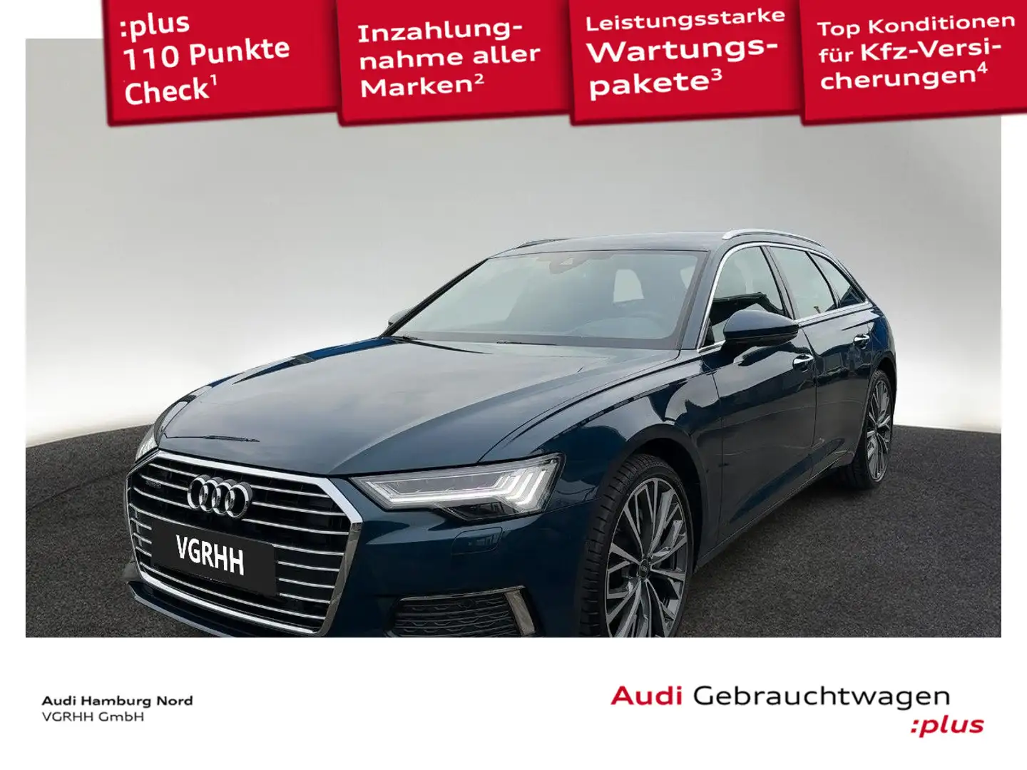 Audi A6 45 TFSI quatt. AHK B&O Nav HDMatrix HUD Blau - 1