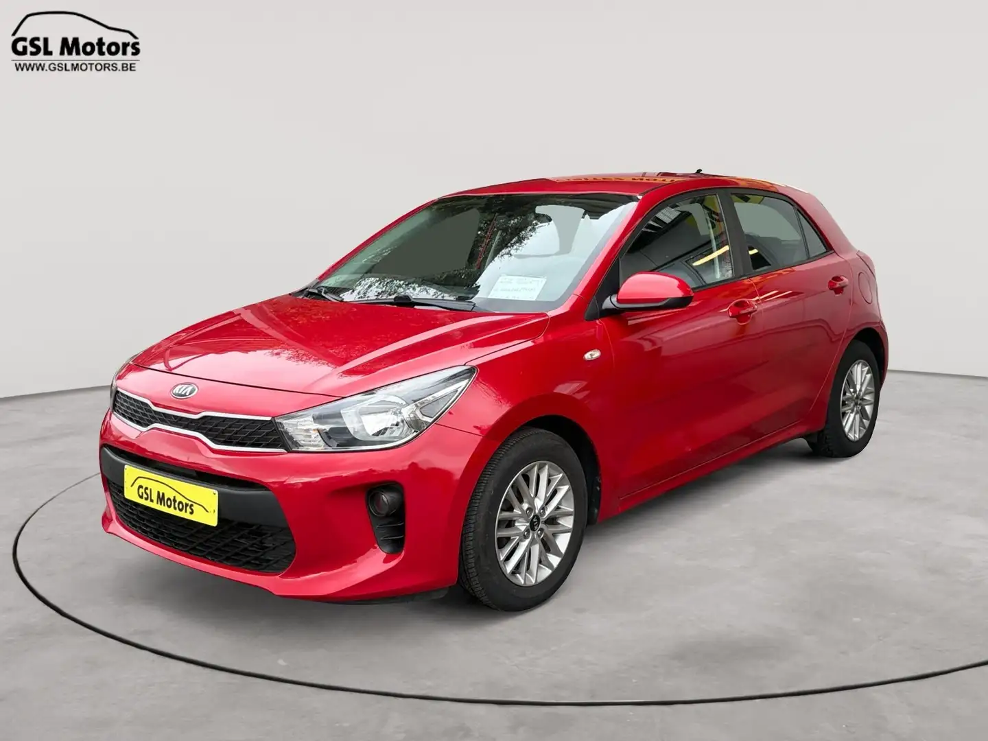Kia Rio 1.2MPi 84cv rouge 03/19 Airco GPS Bluetooth Camera Rouge - 1