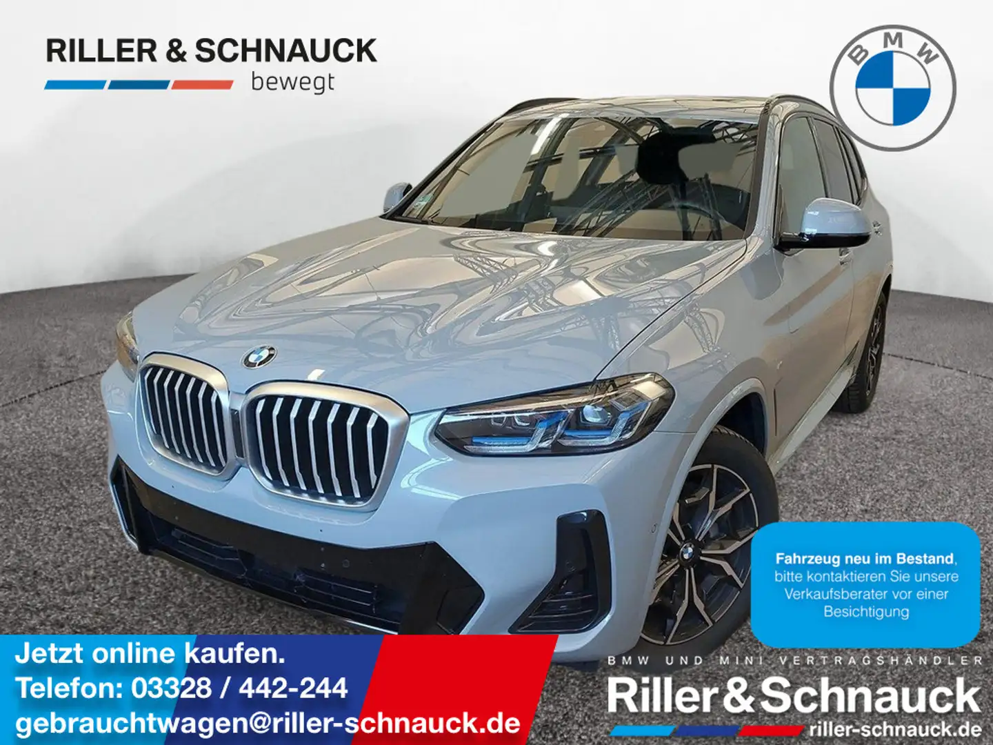 BMW X3 xDrive 30d M Sport LASER+AHK+PANO+ACC+HUD Grau - 1
