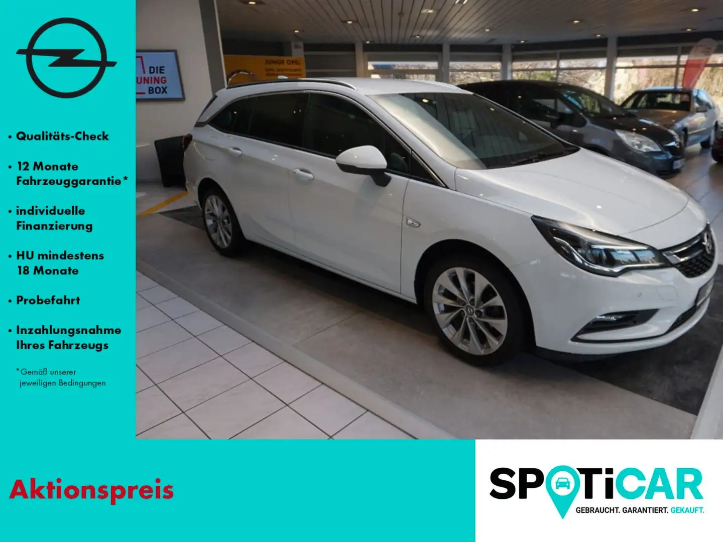 Opel Astra K ST Innovation NAVI, KLIMAAUTOMATIK, PDC Weiß - 1