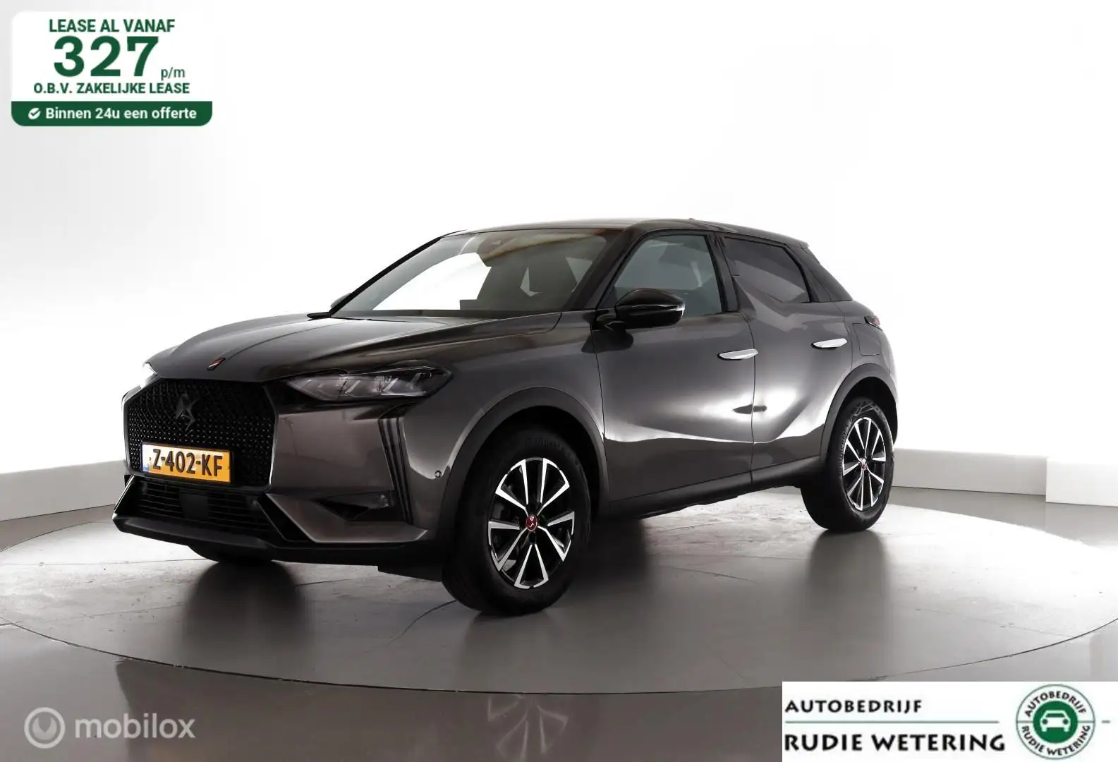 DS Automobiles DS 3 1.2 130PK Performance Line leer|led|cam|nav|dab|ec Grijs - 1