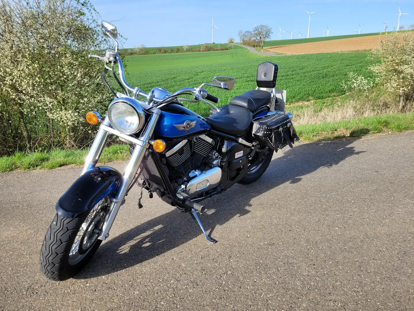 Kawasaki VN 800 Classic Bleu - 1