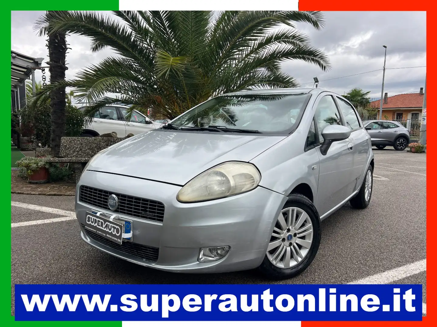 Fiat Grande Punto 1.3 MJT 90 CV 5 porte Emotion Gris - 1