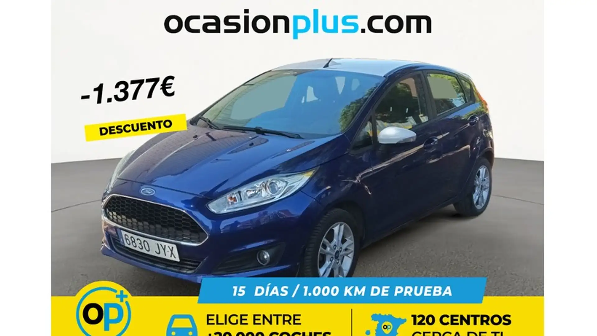 Ford Fiesta 1.0 EcoBoost Trend Azul - 1