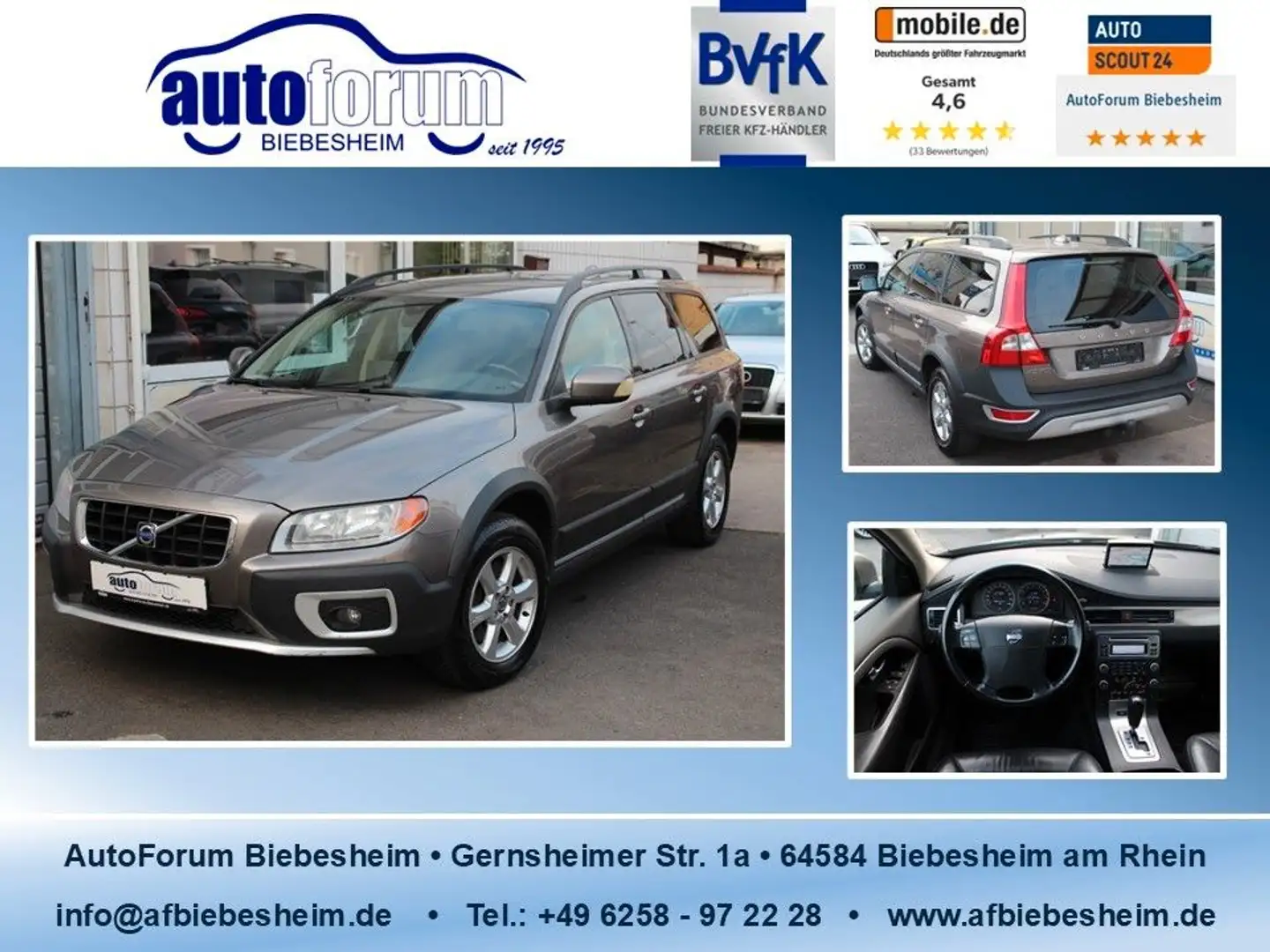Volvo XC70 3.2 AWD Navi*Leder*AHK Gris - 1