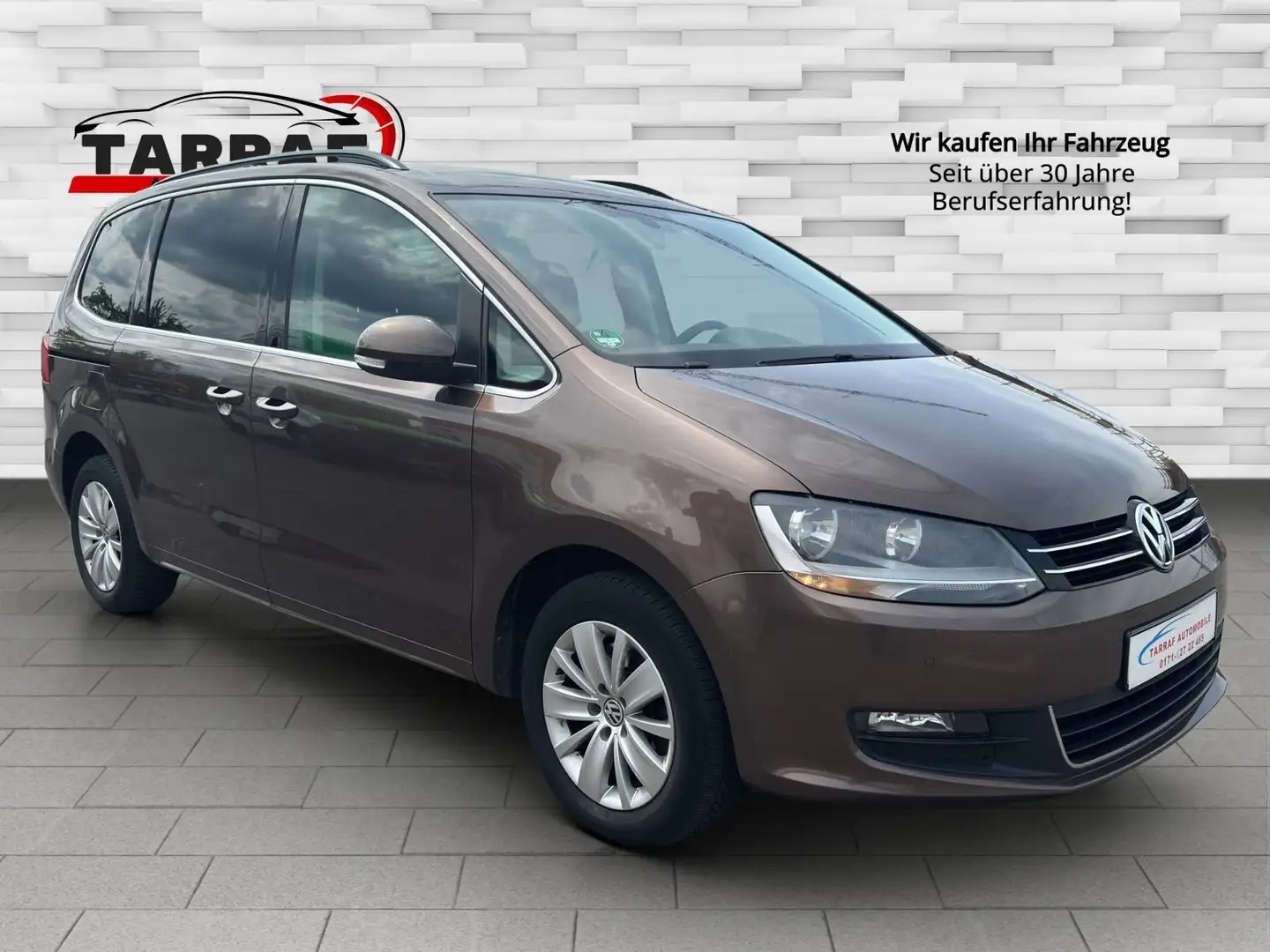 Volkswagen Sharan 1.4TSI Comfortline|7Sitzer|DSG Automatik Marrón - 2