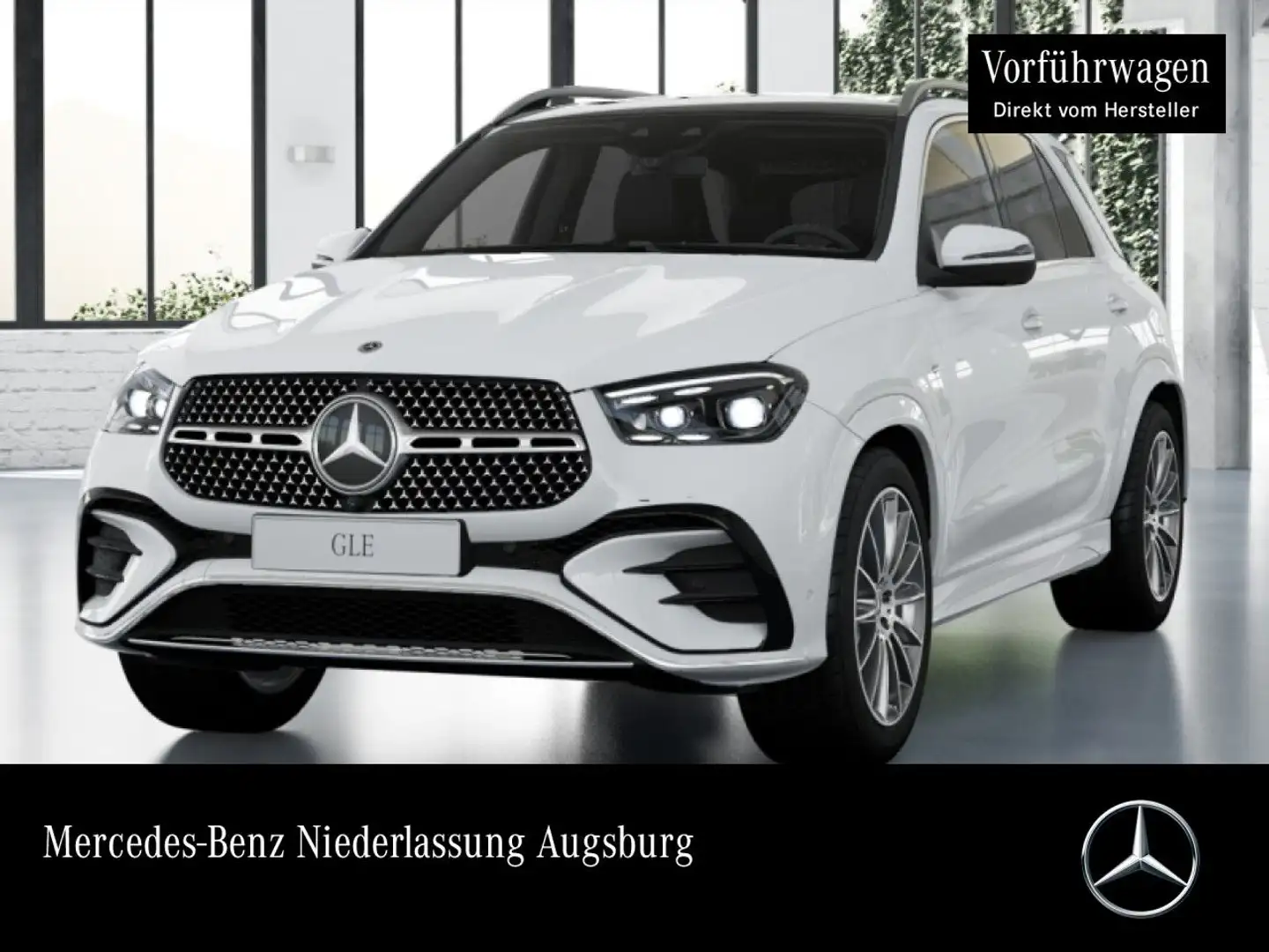 Mercedes-Benz GLE 350 de 4M AMG+PANO+360+AHK+MULTIBEAM+21"+SPUR Weiß - 1