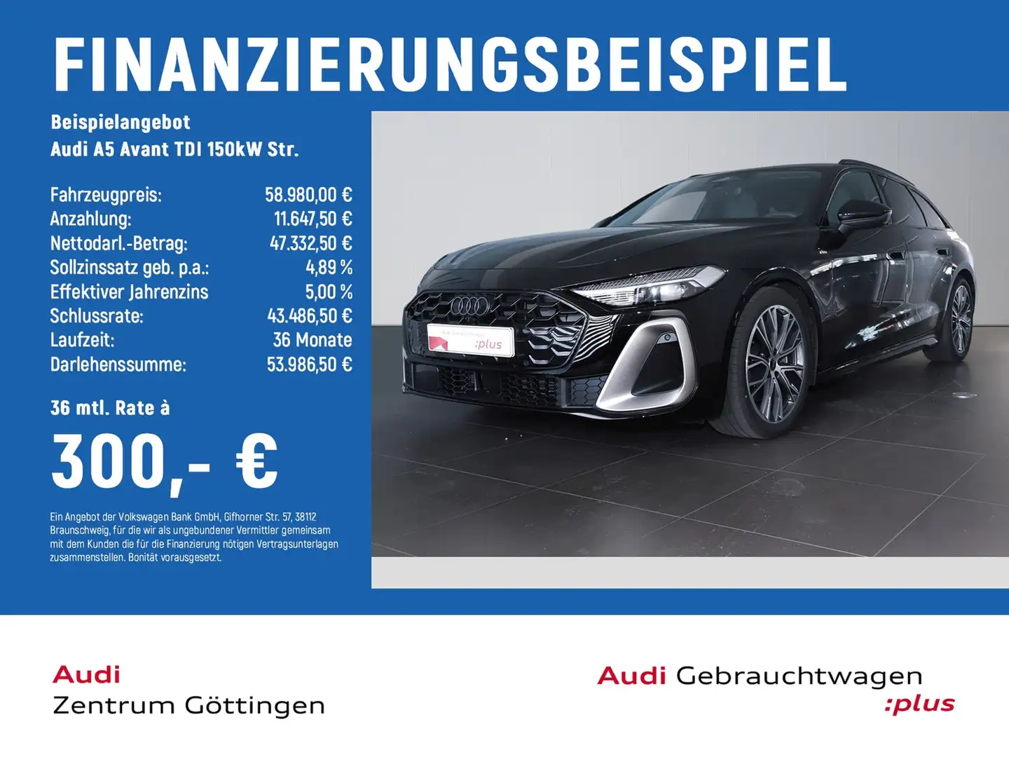 Audi A5 Avant TDI 150kW Str. edition one TECH PRO+AHK Schwarz - 2