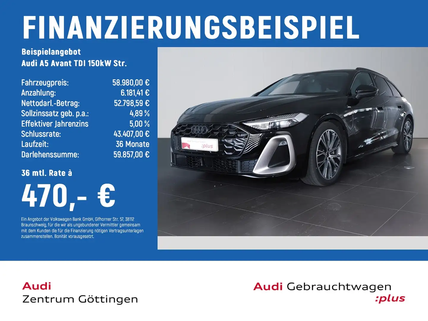 Audi A5 Avant TDI 150kW Str. edition one TECH PRO+AHK Negro - 2