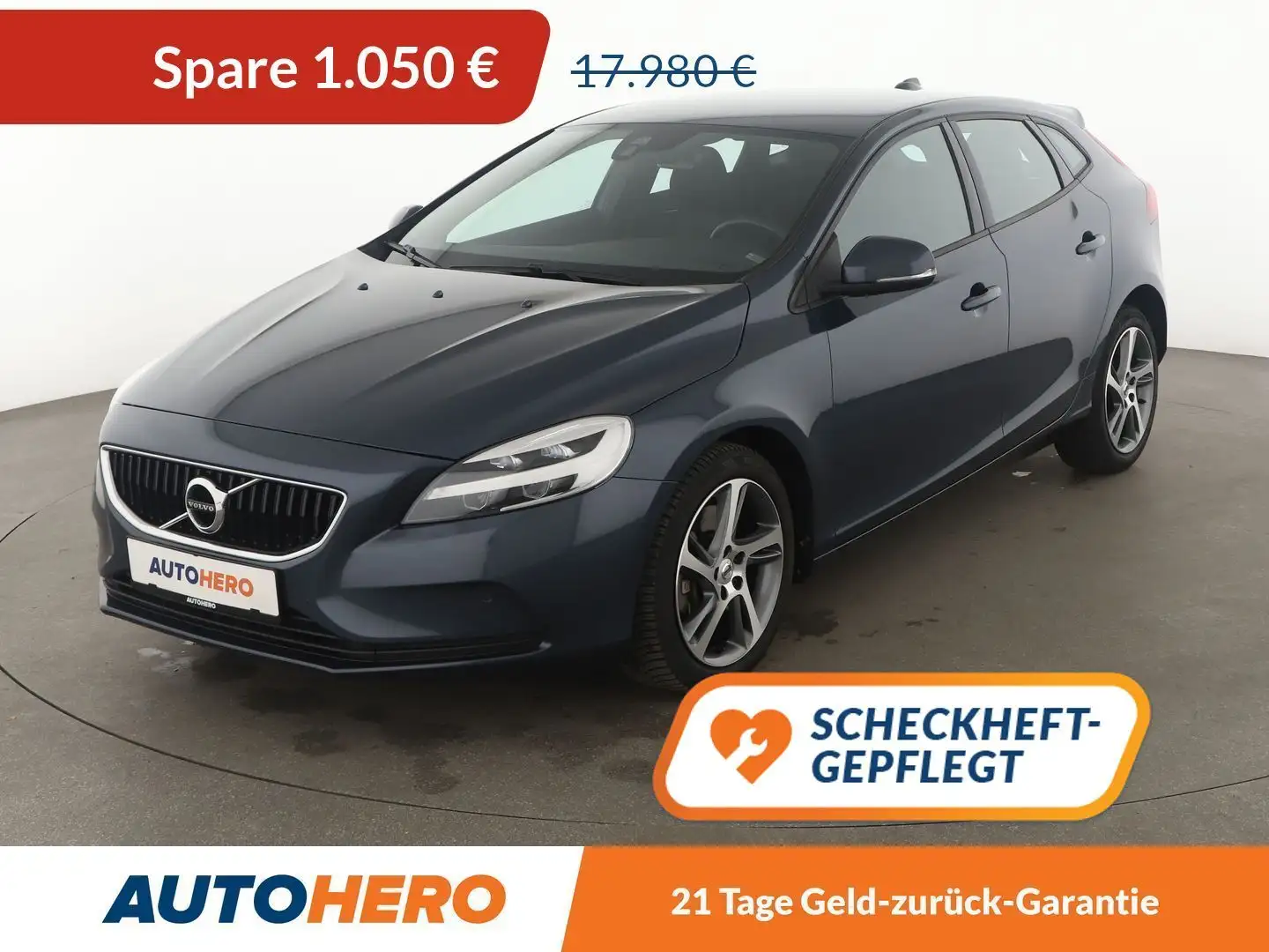 Volvo V40 2.0 D3 Momentum Aut*NAVI*TEMPO*CAM*PDC*SHZ*KLIMA* Bleu - 1