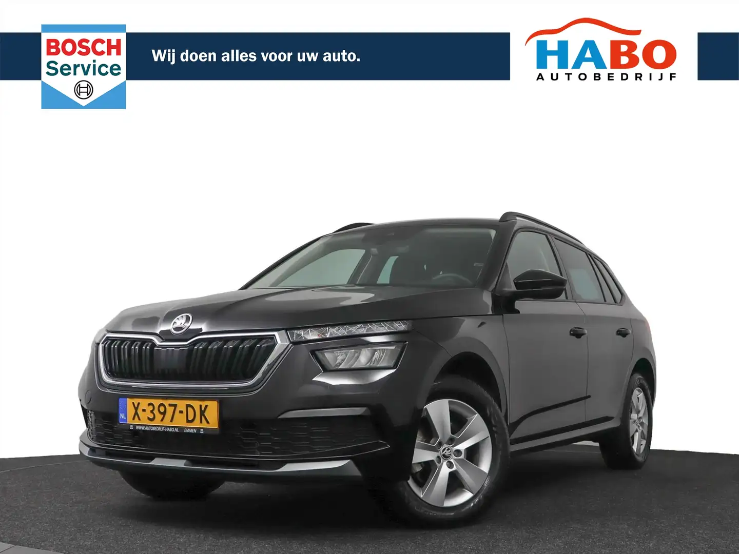 Skoda Kamiq 1.0 TSI GREENTECH AMBITION 110PK AC/CRUISE/APPLE.C Zwart - 1
