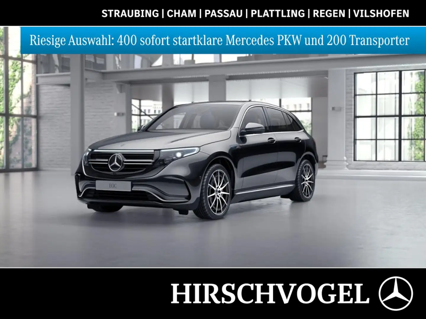 Mercedes-Benz EQC 400 4M AMG-Line+SD+AHK+DISTRONIC+HUP+KEYLESS Schwarz - 1