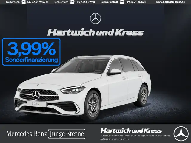 Mercedes-Benz C 180 T AMG Line Advanced Plus+Pano+AHK+Kamera+Memory Pano. Dach/Klima/LED/Sportpaket/Tempomat/L R Sensor/Dachrel./eFH.