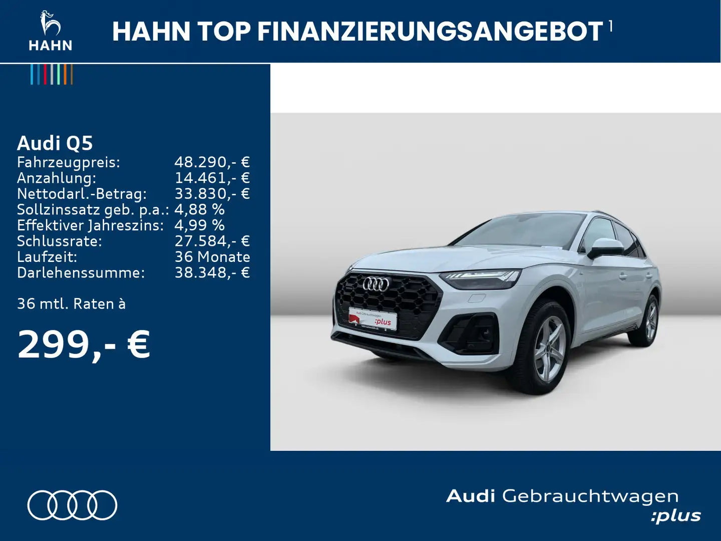Audi Q5 40 TDI quattro S tronic S line Matrix AHK Cam Blanco - 2