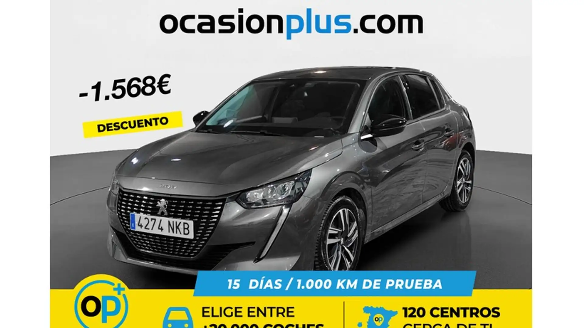 Peugeot 208 1.2 Puretech S&S Allure 100 Grau - 1