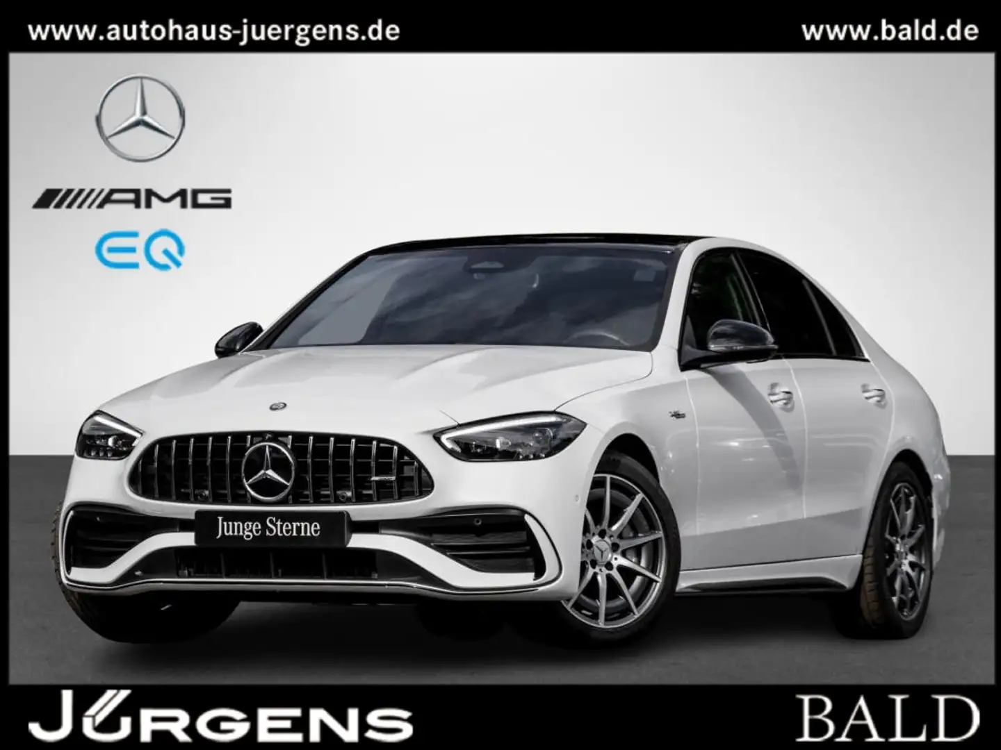 Mercedes-Benz C 43 AMG 4M Digital/Pano/Burm3D/360/HUD/Night/18 Biały - 1