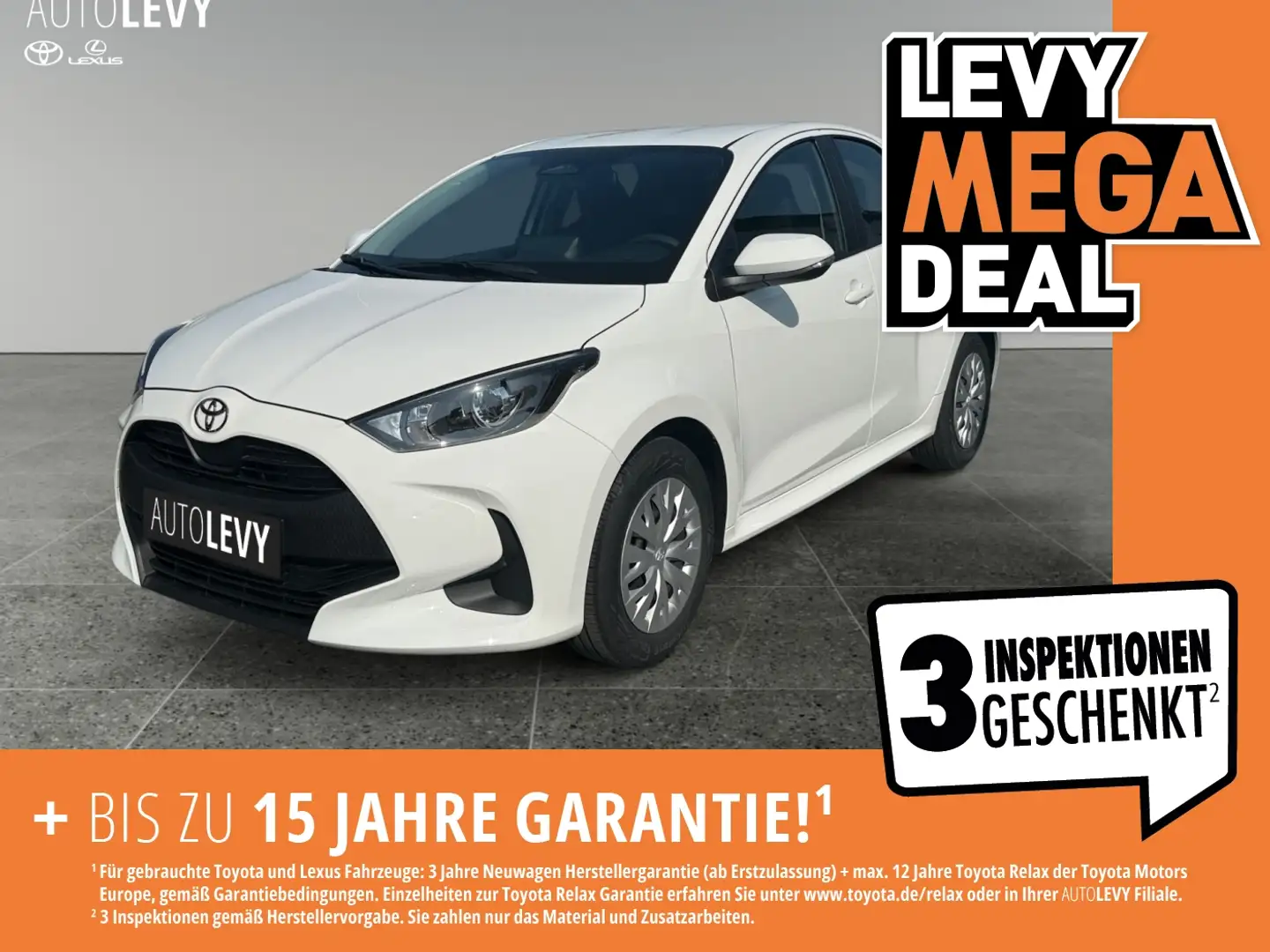 Toyota Yaris 1.5 Hybrid *CARPLAY*AA*KAMERA* Wit - 1