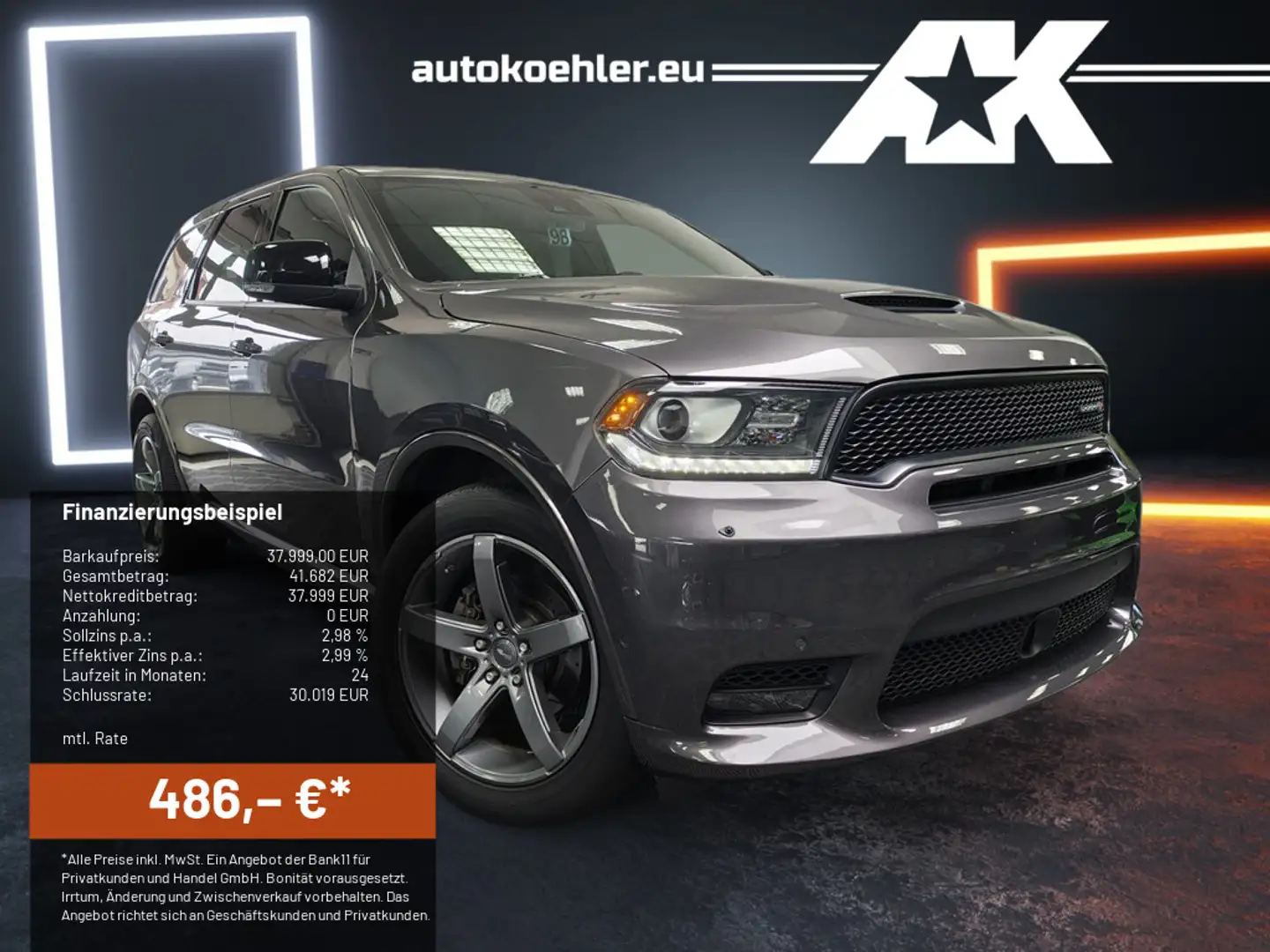 Dodge Durango R/T V8 HEMI 5.7l LPG -Autogas Grau - 1