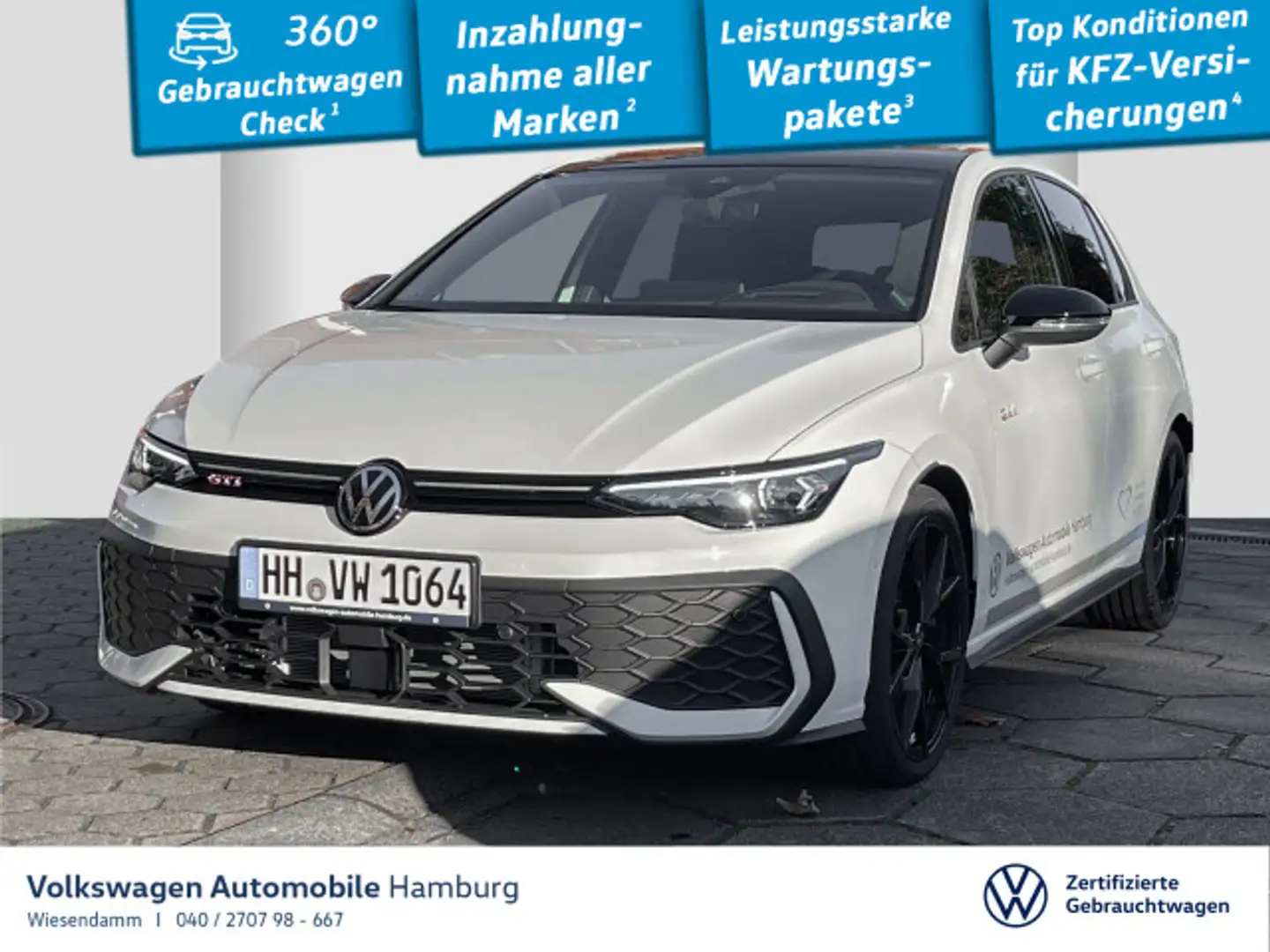 Volkswagen Golf GTI 2.0 TSI DSG  PANO/HUD/KAMERA/ACC Wit - 1