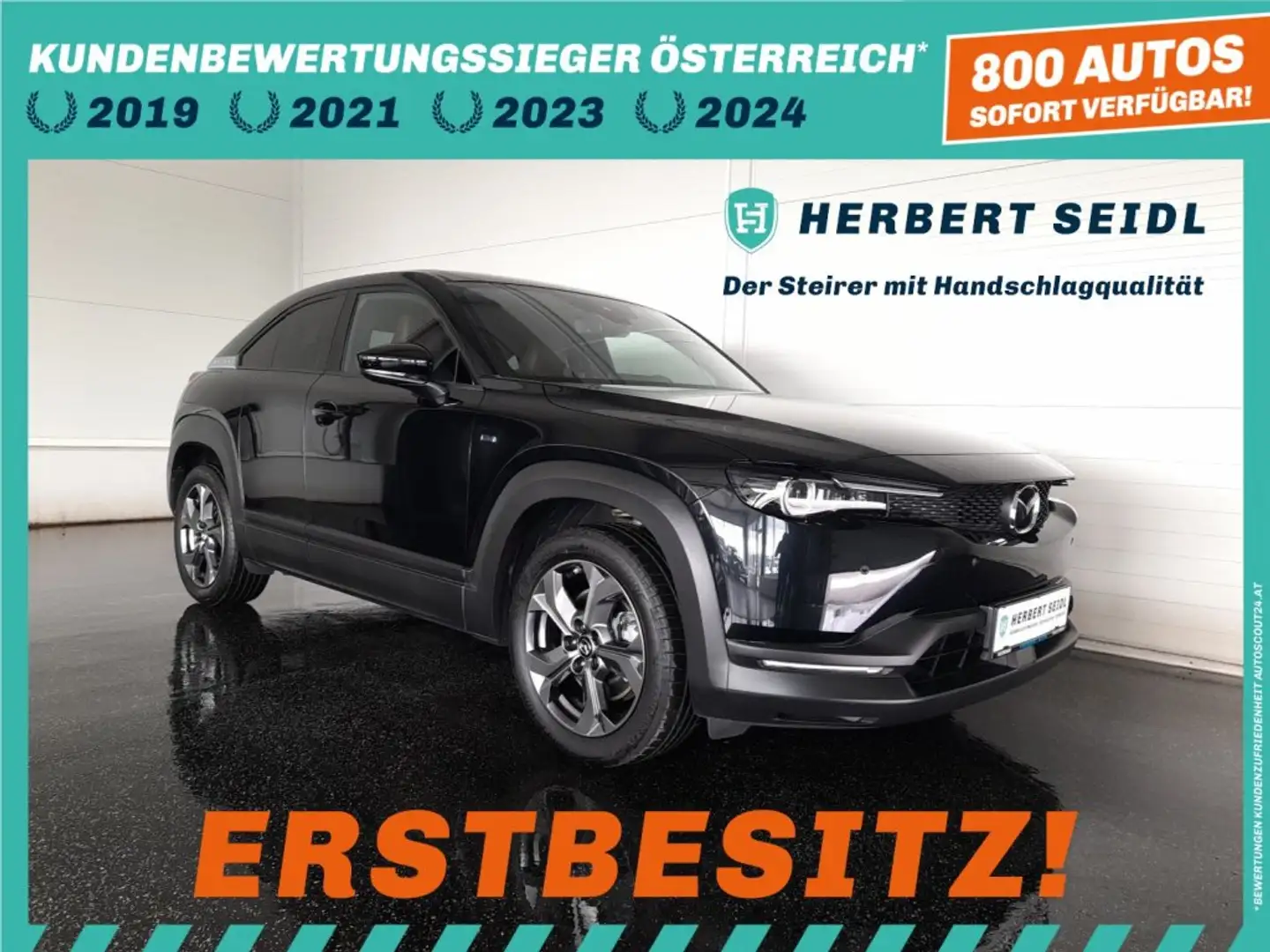 Mazda MX-30 ADVANTAGE e-Skyactiv 35,5kWh *MATRIX LED / NAVI / HEAD-UP / ACC / E-VOLLEDER-SITZE & MEMORY / KAMERA / STANDHEIZUNG / KLI Schwarz - 1