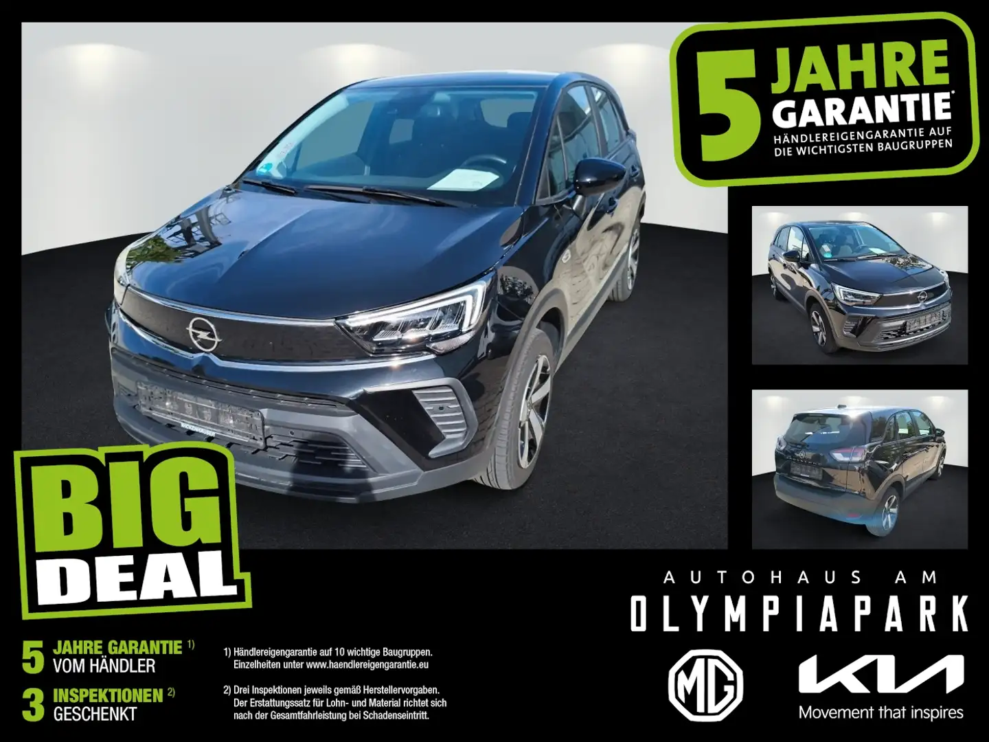 Opel Crossland 1.2 Parkhilfe vo+hi*Sitzheizung*uvm. Schwarz - 1