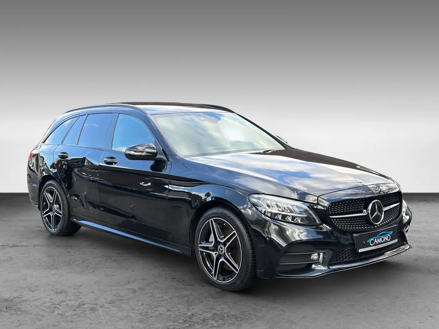 Mercedes-Benz C 400 T 4M AMG Pano Burm StdHz. HuD AHK Leder Negro - 2