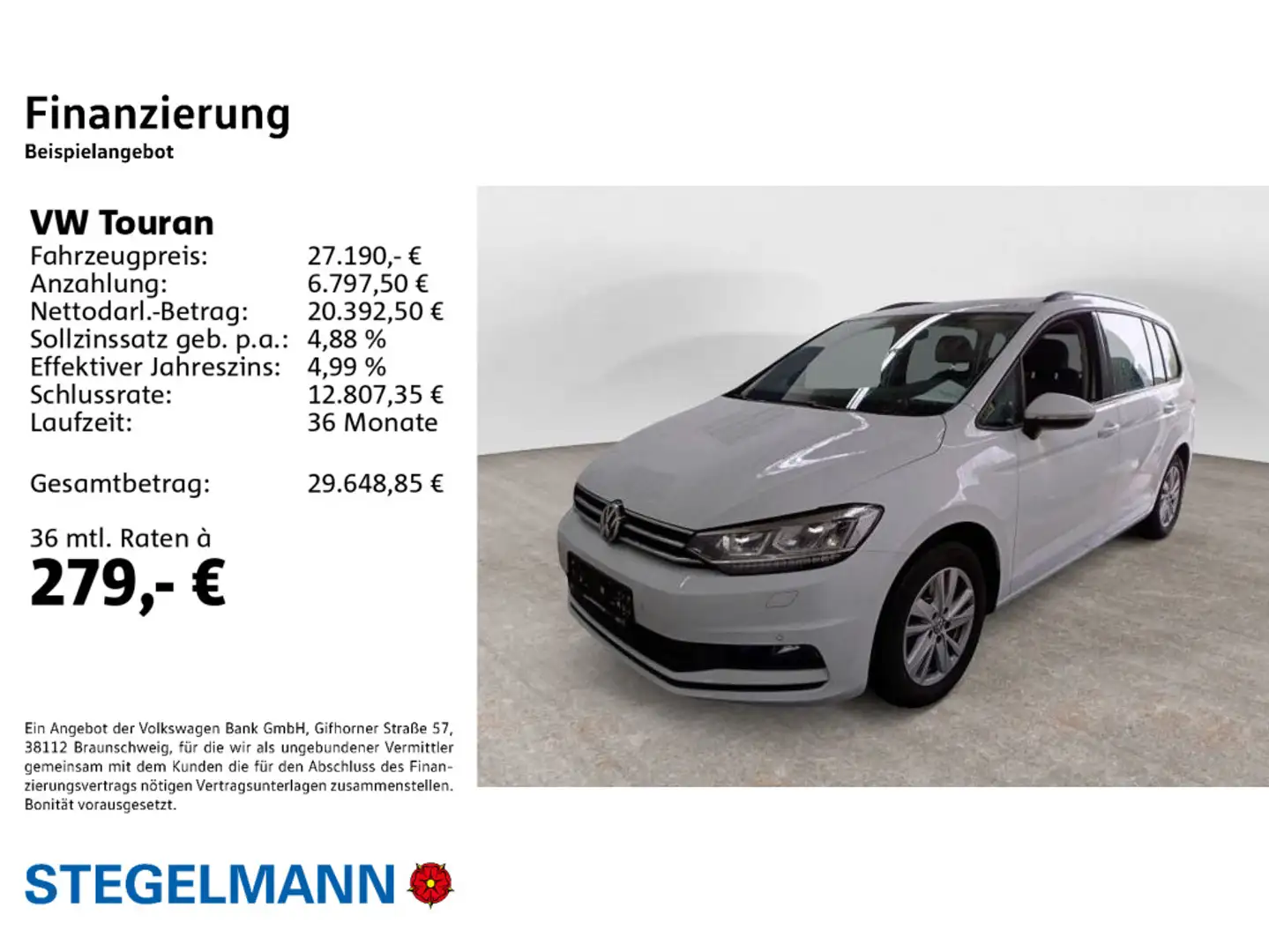 Volkswagen Touran 2.0 TDI DSG Comfortline *AHK*Kamera*Navi* Weiß - 2