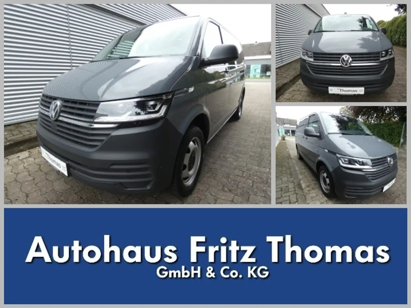 Volkswagen Transporter Kombi 2.0 TDI DSG KR T6.1 LED Navi AHK RKamera Grau - 1