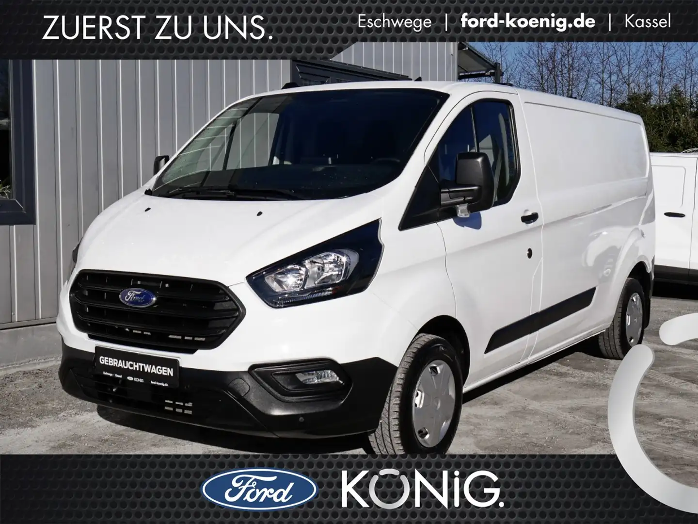 Ford Transit Custom Basis 300L2 Klima+AHK+Touchscreen Einparkhilfe White - 1