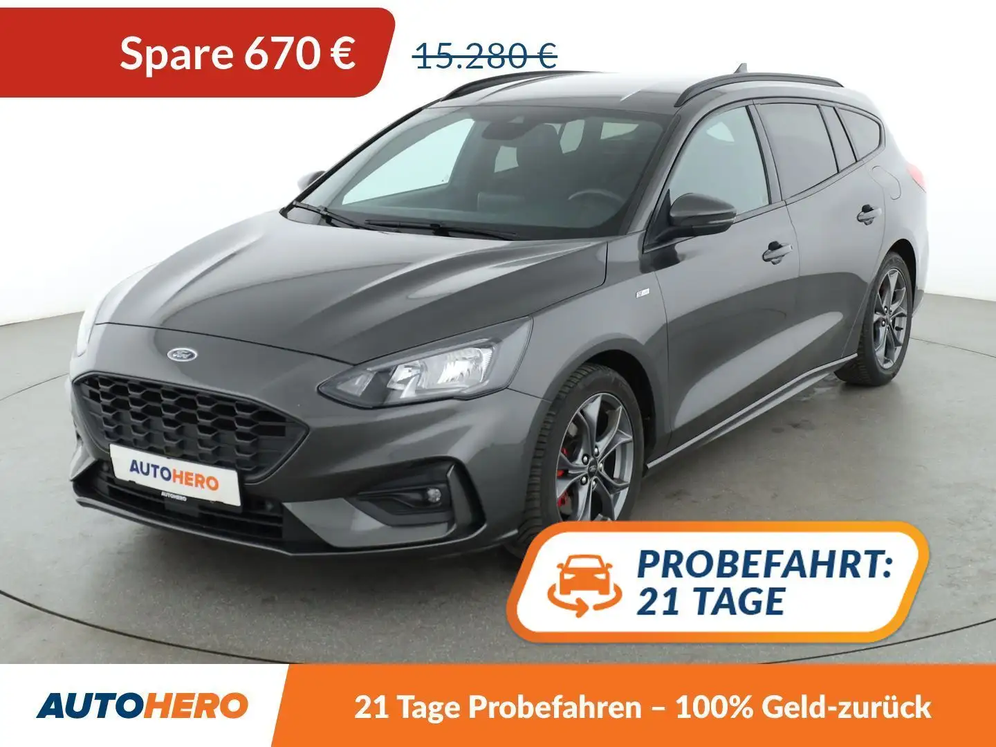 Ford Focus 1.0 EcoBoost ST-Line *NAVI*PDC*SHZ*LHZ*TEMPO*ALU* Grau - 1