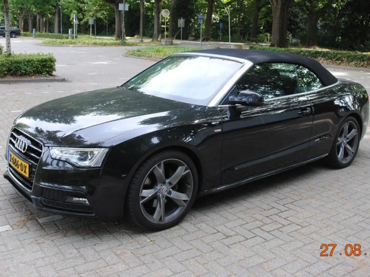 Audi A5 A5 Cabrio 2.0 TFSI Pro Line S Zwart - 1
