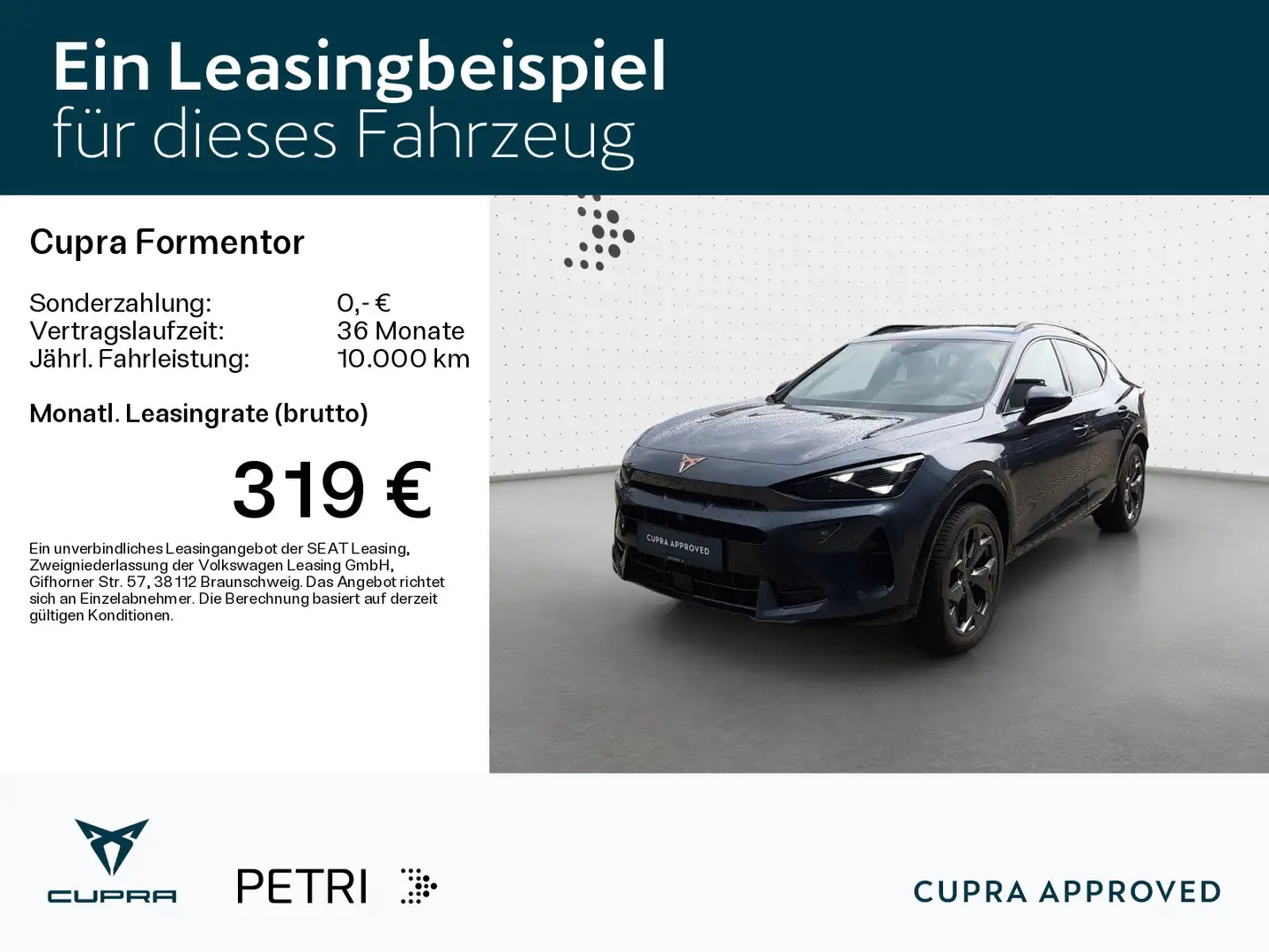 CUPRA Formentor 2.0 TDI DSG*NAVI*KAM*SHZ*ACC*Assist*18 Grau - 2