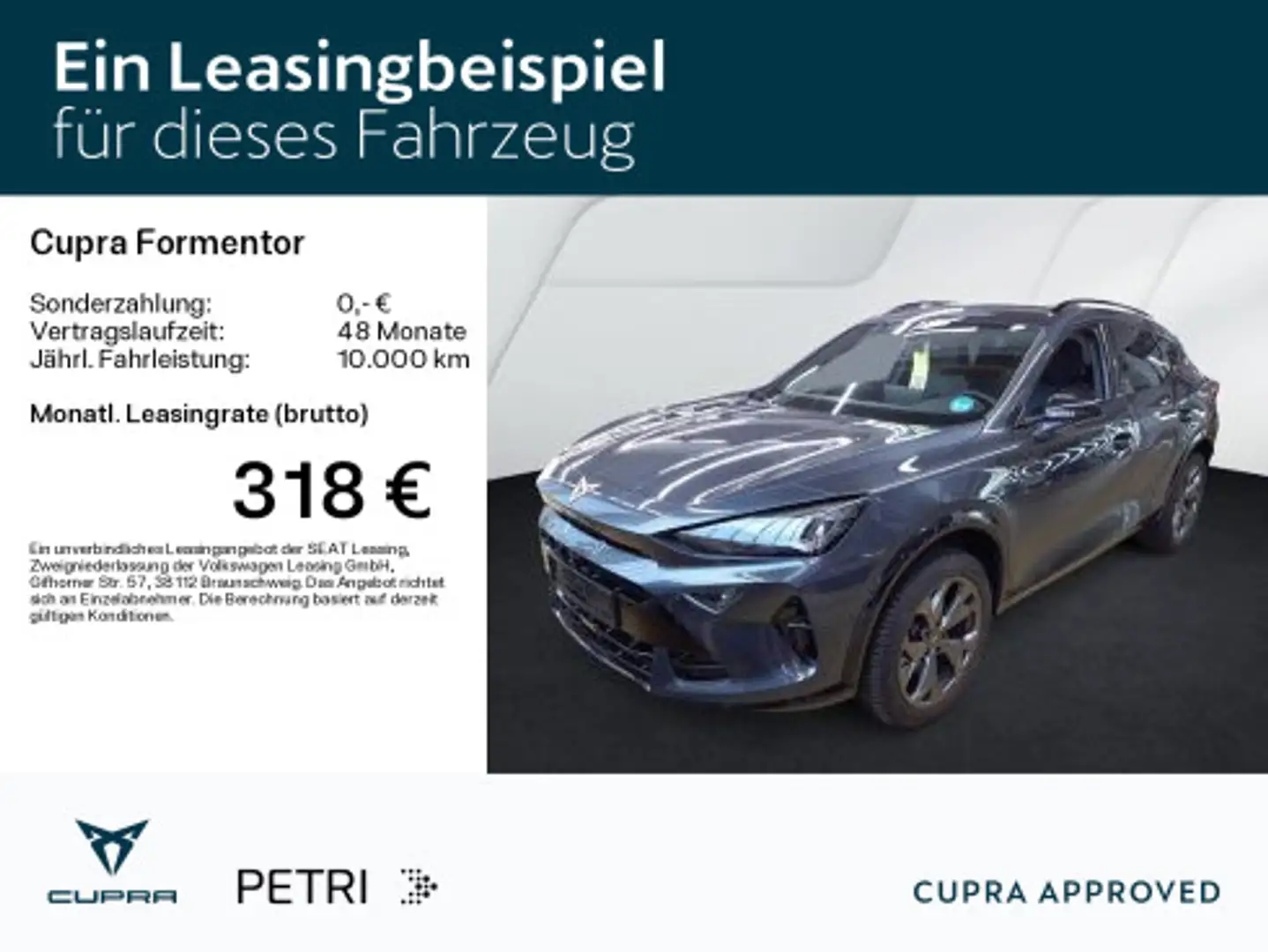 CUPRA Formentor 2.0 TDI DSG*NAVI*KAM*SHZ*ACC*Assist*18 Grau - 2