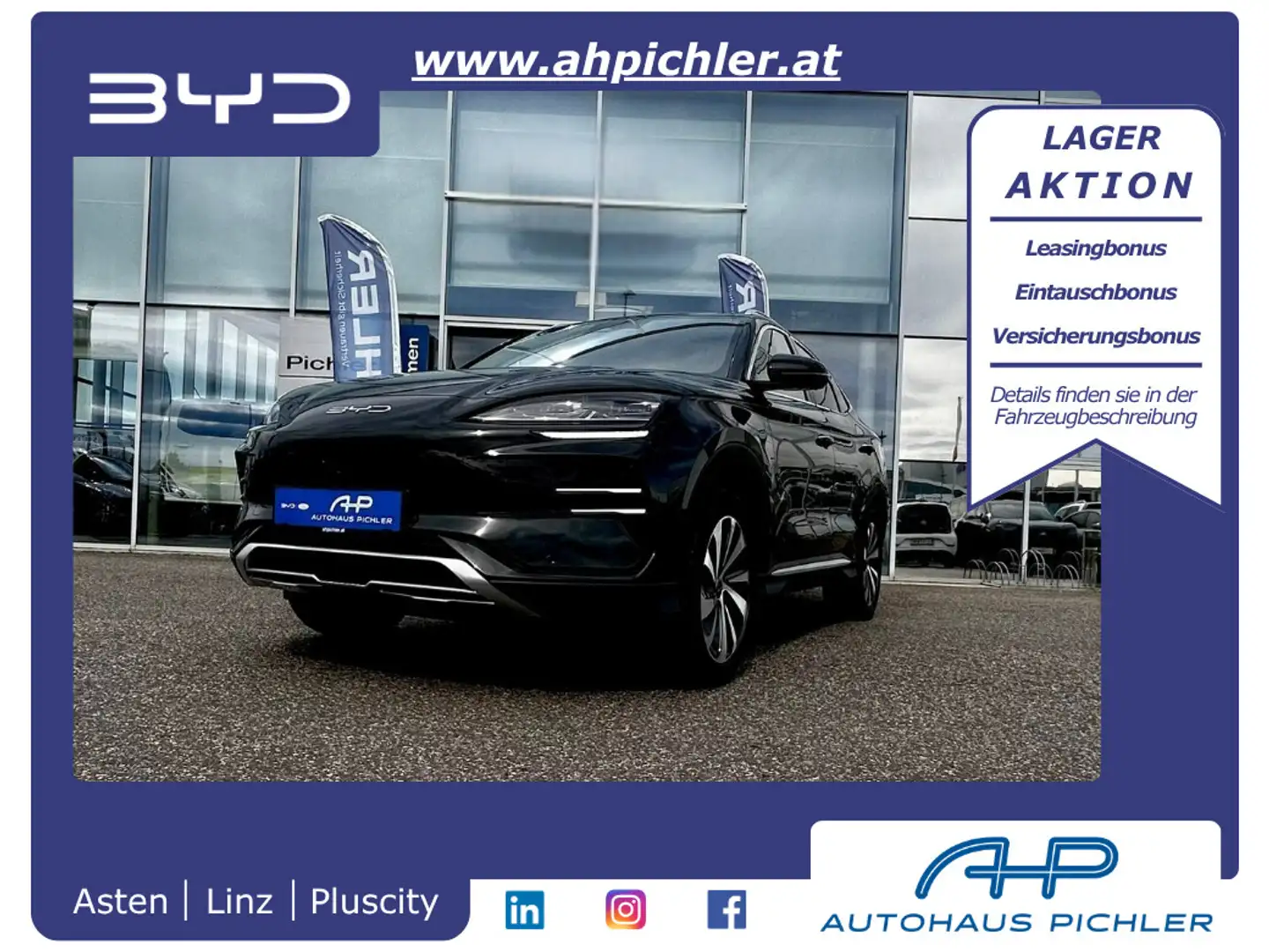 BYD Seal U Design 87KW 218PS Aut. LEASING AKTION Schwarz - 1