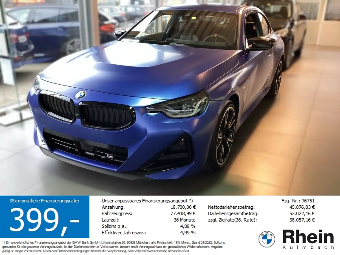 BMW 240 Mi xDrive Coupé M Sport sofort verfügbar - 1