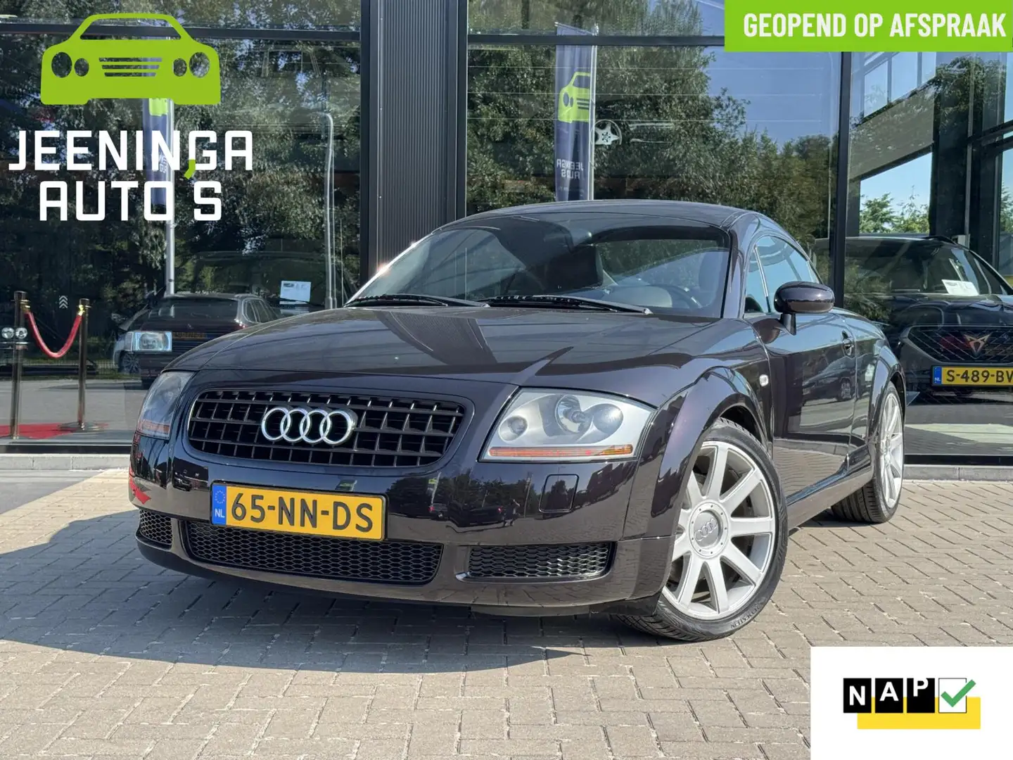 Audi TT 1.8 5V Turbo|Volledige historie|Lage KMmetNAP|Lema Zwart - 1
