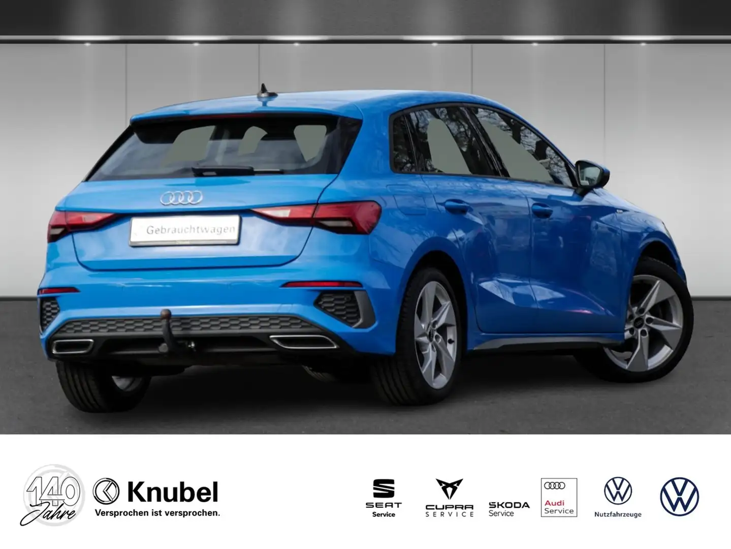 Audi A3 Sportback S line 35 TDI S tronic Nav+ AHK ACC C... Blau - 2