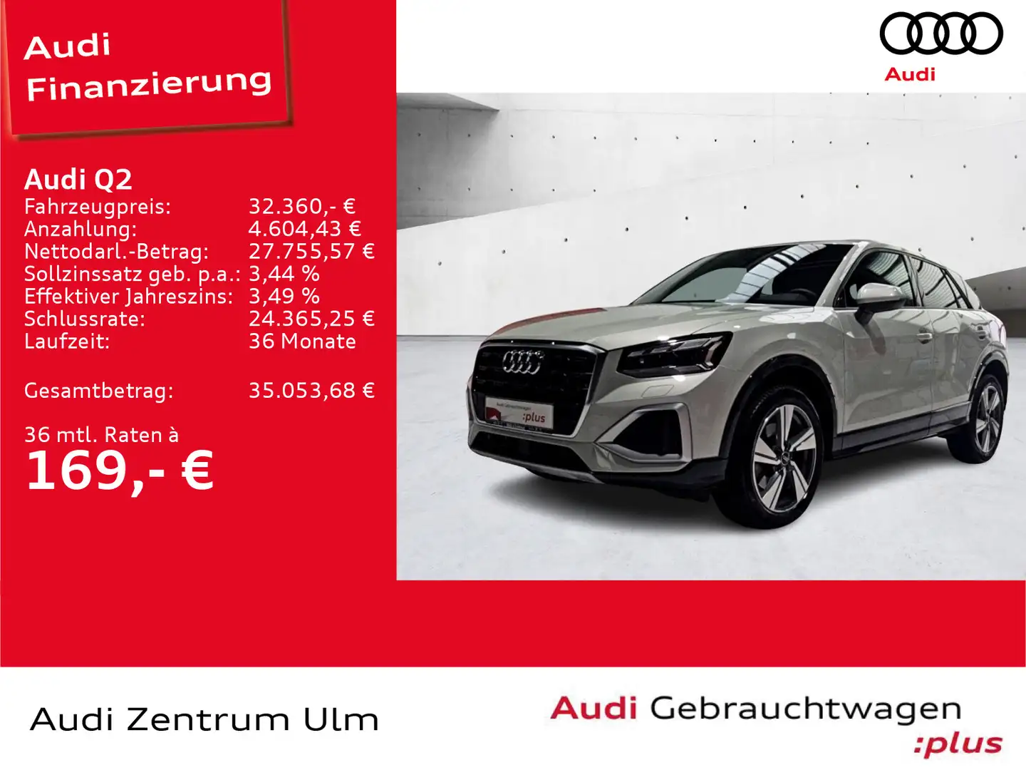 Audi Q2 advanced 35TDI 18 AHK MATRIX NAVI SHZ 5J.GAR. Argento - 1