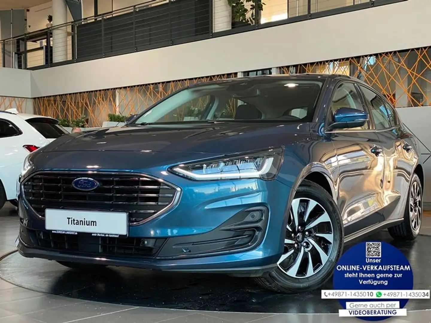 Ford Focus Lim. 1.5 EcoBlue Titanium Navi WinterP LED Blau - 1