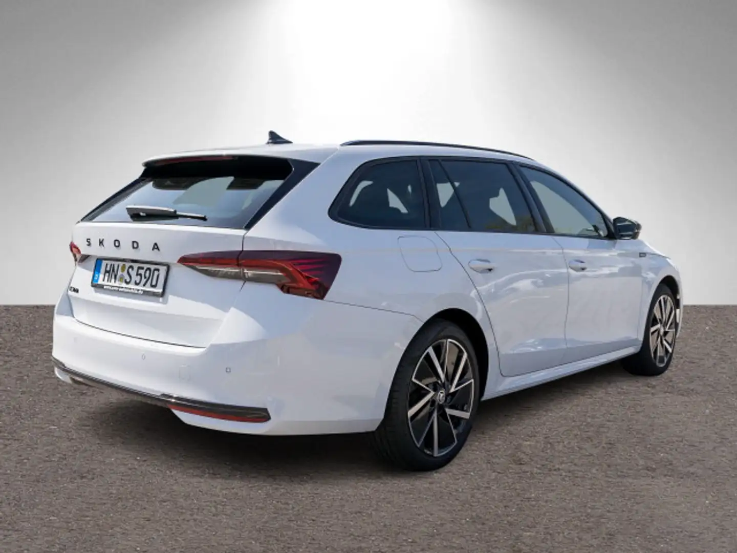 Skoda Octavia Combi Sportline 2,0 TDI DSG Head-up AHK Weiß - 2