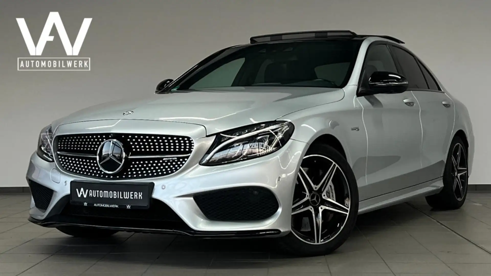 Mercedes-Benz C 43 AMG 4M |HUD |PANO |BEAM LED|BURMESTER |360° Silber - 1